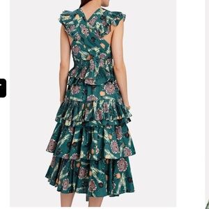 Ulla Johnson Aurore Dress in Teal River Print